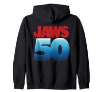 Jaws 50th Logo Dark Gradient Felpa con Cappuccio