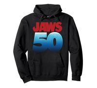 Jaws 50th Logo Dark Gradient Felpa con Cappuccio
