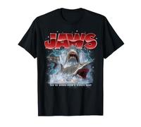 Jaws 90s Collage Bigger Boat Maglietta