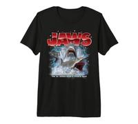 Jaws 90s Collage Bigger Boat Maglietta Premium