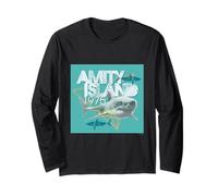 Jaws Amity Island 1975 Avventura con Gli Squali Maglia a Manica