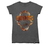 Jaws Amity Island Affliggere Shark Film T-Shirt Quints Pesca Donna