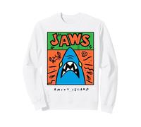 Jaws Amity Island, Arte retrò a Forma di squalo Felpa