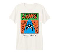 Jaws Amity Island, Arte retrò a Forma di squalo Maglietta Premium