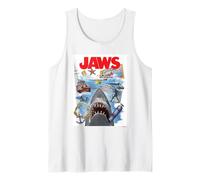 Jaws Amity Island Shark Adventure Art Canotta