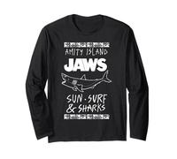 Jaws Amity Island Sun Surf & Sharks Maglia a Manica