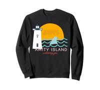 Jaws Amity Island Ti dà Il Benvenuto Faro Felpa