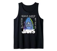 Jaws Beach Closed Neon Shark Canotta