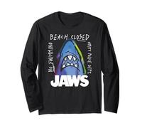 Jaws Beach Closed Neon Shark Maglia a Manica