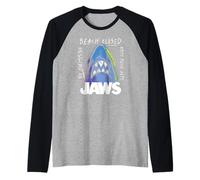 Jaws Beach Closed Neon Shark Maglia con Maniche Raglan