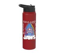 Jaws Beach Closed Neon Shark Stainless Steel Insulated Water Bottle