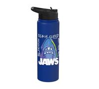 Jaws Beach Closed Neon Shark Stainless Steel Insulated Water Bottle