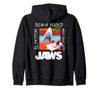 Jaws Beach Closed Surf Warning Felpa con Cappuccio