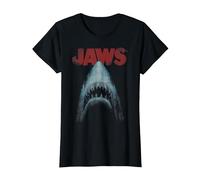 Jaws Classic Movie Poster Close-Up Maglietta, Donna, Nero, 3XL