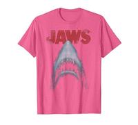 Jaws Classic Movie Poster Close-Up Maglietta, Uomo, Rosa mélange, 3XL