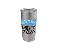 Jaws Family Trip 2026 Front & Back Bicchiere termico in acciaio inox doppia parete