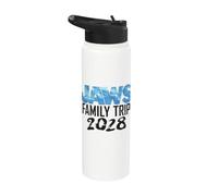 Jaws Family Trip 2028 Front & Back Stainless Steel Insulated Water Bottle