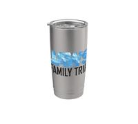 Jaws Family Trip Bigger Boat Front & Back Bicchiere termico in acciaio inox doppia parete