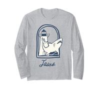 Jaws Faro Shark Bold Ocean Vibes Maglia a Manica