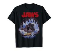 Jaws Mouth View Of Orca Poster Style Maglietta