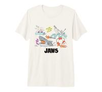Jaws No Nuoto Shark Attack da-Dum Maglietta Premium