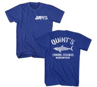 Jaws - Quints - American Classici - Solido Blu Adulto T-Shirt