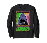 Jaws Retro Neon Surf Shark Maglia a Manica