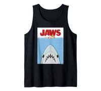 Jaws Shark Avvicinamento Nuotatore Scena Opera d'Arte Canotta