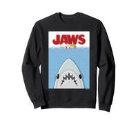 Jaws Shark Avvicinamento Nuotatore Scena Opera d'Arte Felpa