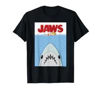 Jaws Shark Avvicinamento Nuotatore Scena Opera d'Arte Maglietta