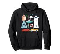 Jaws Shark Faro Orca Barca Polizia Felpa con Cappuccio