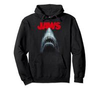 Jaws Shark In Dark Waters Classic Icon Felpa con Cappuccio