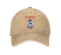 Jaws Shark Movie Inspired Milestone Cappellini da Baseball Vintage Distressed Denim Lavato Classico Squalo Copricapo Unisex Cappello da Golf all'aperto Cotone, per Tutte Le Stagioni