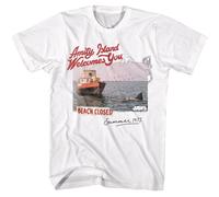 Jaws - Spiaggia Chiusa Estate 1975 - Classici Americani - Corto Bianco Adulto Sl