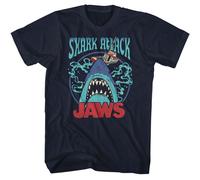 Jaws - Swirly Water - American Classics - T-Shirt A Maniche Corte Blu Solido