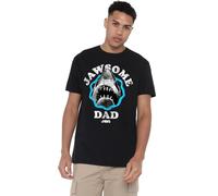 Jaws T-Shirt Unisex per la Festa del papà, Nera, Nero, M