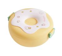 JAWSEU Bento Box - Contenitore per il pranzo per bambini, con 3 scomparti, senza BPA, a prova di perdite, con cucchiaio, forchetta, adatto al microonde, frigorifero, con scomparti per scuola, lavoro,