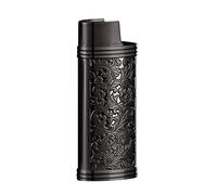 JAWSEU Custodia per Accendino in Lega di Zinco, Custodia per Accendino per Accendino Mini Bic, Custodia per Accendino Riutilizzabile, Custodia per Accendino Vintage per Viaggi all'aperto