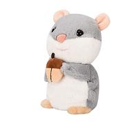 JAWSEU Giocattolo Criceto Parlante, Giocattolo Interattivo, riproduce ciò Che Si può Parlare, Peluche a Forma di Criceto, Giocattolo per Criceto Elettrico per Bambini