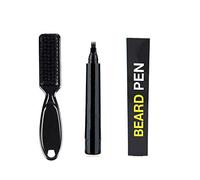 JAWSEU Kit Penna per Riempimento Barba, Barba Impermeabile Penna per Barba con Pennello, Lunga Durata Strumenti per Scolpire Barba E Modellare Le Sopracciglia