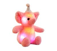 JAWSEU LED Elefante Peluche Cuscino, Simpatico Elefante Luminoso Luminoso Peluche Cuscino Bambola Peluche Ripiene, Giocattoli di Peluche Luce Notturna Giocattolo Regalo per Bambini