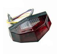 JAWSEU Luce Stop Moto, Fanale Posteriore a LED per Moto, Luce Freno Posteriore Moto con Lente Fum Luce Freno Luce Targa Adatto per Moto Bicicletta Luce Stop Fanale Posteriore