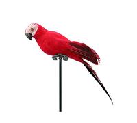 JAWSEU Uccellini Decorativi Artificiali con Clip, Simulazione Realistica Modello di Pappagallo Uccellini Finti con Piume, Pappagallo Artificiale Uccelli con Clip per la Casa Il Giardino Le Feste