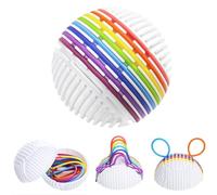 JAWUZ 1 Pezzi Sensorik Activity Palla, Fidget Toys, Sensoriale A Doppia Faccia In Silicone, Tavola Da Attività Sensoriale, Per Adhd, Antistress, Sensoriale Autismo, 16 Corde