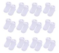 JAWUZ 12 Paia Calzini Neonato 0-3 Mesi,Calzine Neonato 0 3 Mesi,Calzini Unisex-Bimbi,Calzini Appena Nati,Calzini Neonato 0-6 Mesi,Ankle Boys And Girls Socks,Bimbo Bimba Quotidiano Base