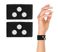 JAWUZ 2 pezzi braccialetti mal di mare braccialetti antinausea Anti Nausea da Viaggio Bracciali per Cinetosi Nausea Sollievo dai Mal di Testa