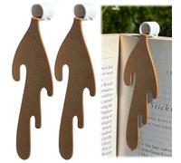 JAWUZ 2 Pezzi Segnalibri Spilled Caffè,Unico Divertente Bookmark,Personalizzato Creativo In Pelle Segnalibro Regalo Per Gli Amanti Di Libri