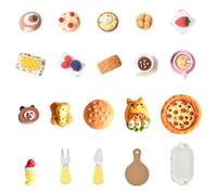 JAWUZ 20 Pezzi Miniverse make it food, Miniature accessori casa delle bambole, Accessori bambole, Oggetti in miniatura, Mini cibo giocattolo