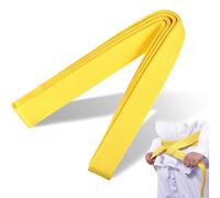 JAWUZ 280CM Cintura Judo Karate Sportive Arti Marziali Cinture Taekwondo Professionale Aikido Cintura Tessuto Spesso Cintura Adulti Cintura Arti Marziali,Karate Arti Marziali (Giallo)