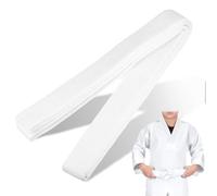 JAWUZ 280CM Cintura Judo Karate Sportive Arti Marziali Cinture Taekwondo Professionale Aikido Cintura Tessuto Spesso Cintura Adulti Cintura Arti Marziali,Karate Arti Marziali (Bianco)